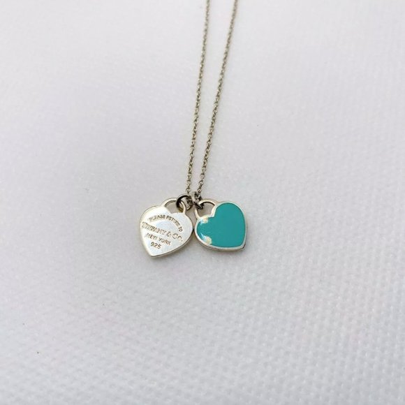 Beautiful Authentic Tiffany necklace and heart charms. - Picture 2 of 5